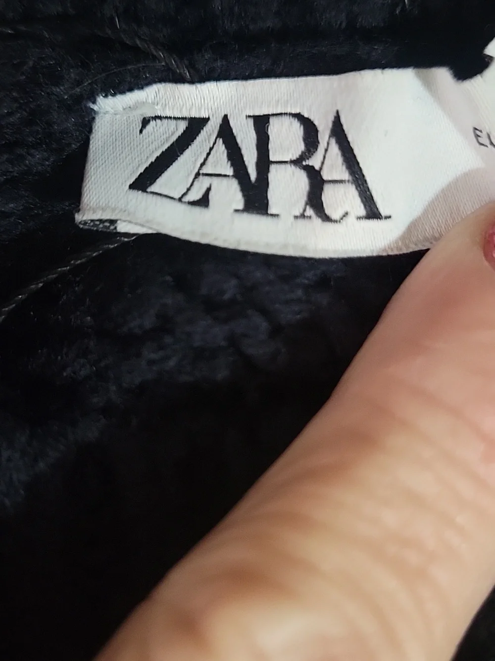 Zara Navy Mockneck Sweater - Picture 2 of 4